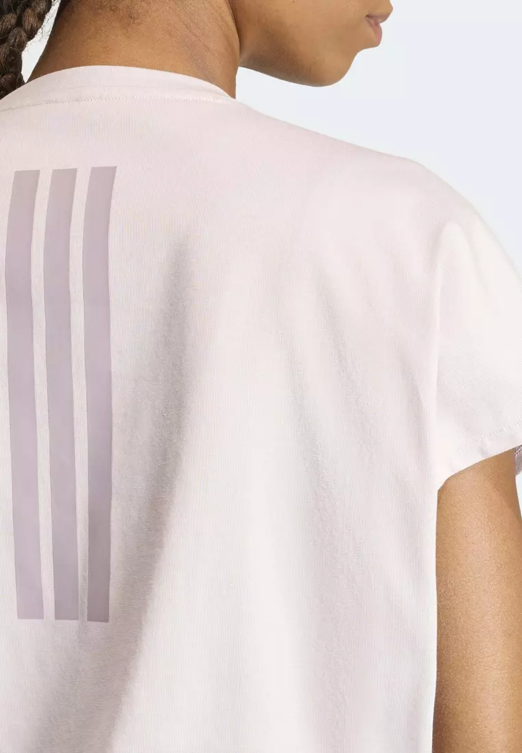 Power Workout Cropped Boxy 3-Stripes Tank Top