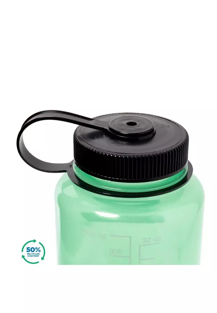 Nalgene 32oz Wide Mouth Sustain Water Bottle - Glow Green