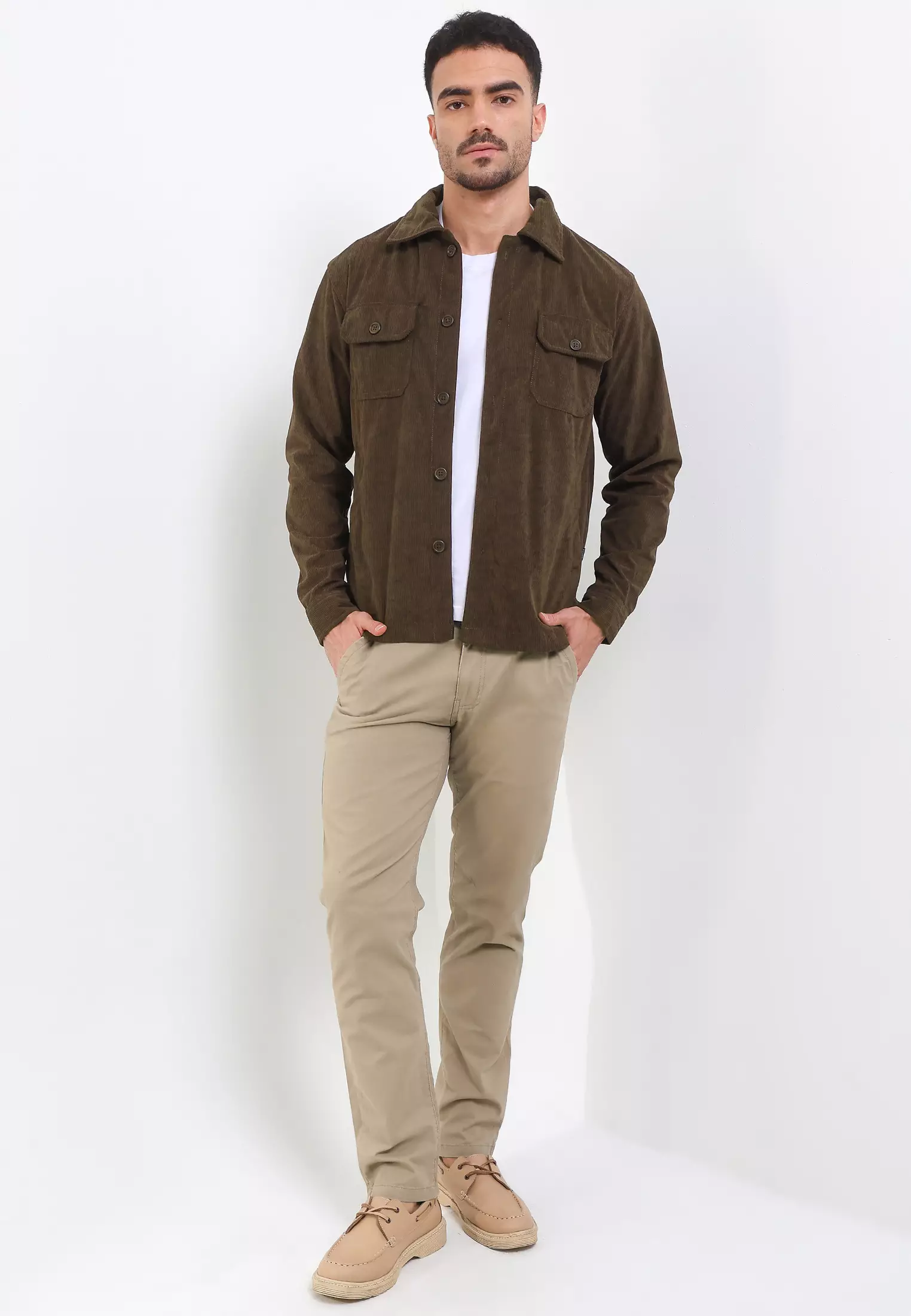 Cressida Work Jacket Corduroy Brown - I027C