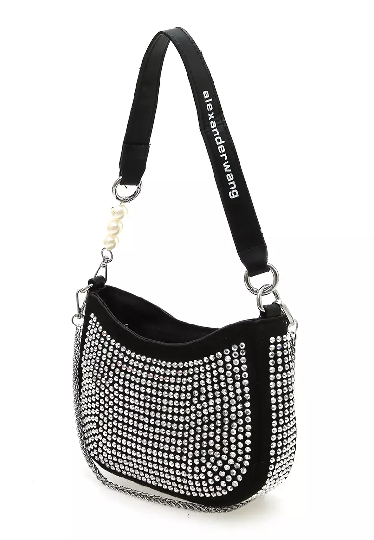 Eilaria Tas Selempang Wanita Shoulder Bag Pesta Desain Elegan Material PU Leather ORIGINAL - Silver