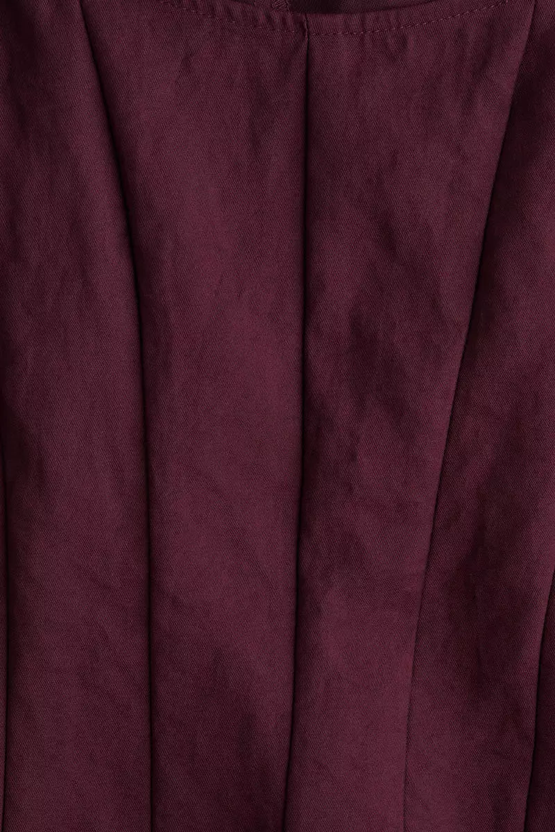 Scoop-neck blouse