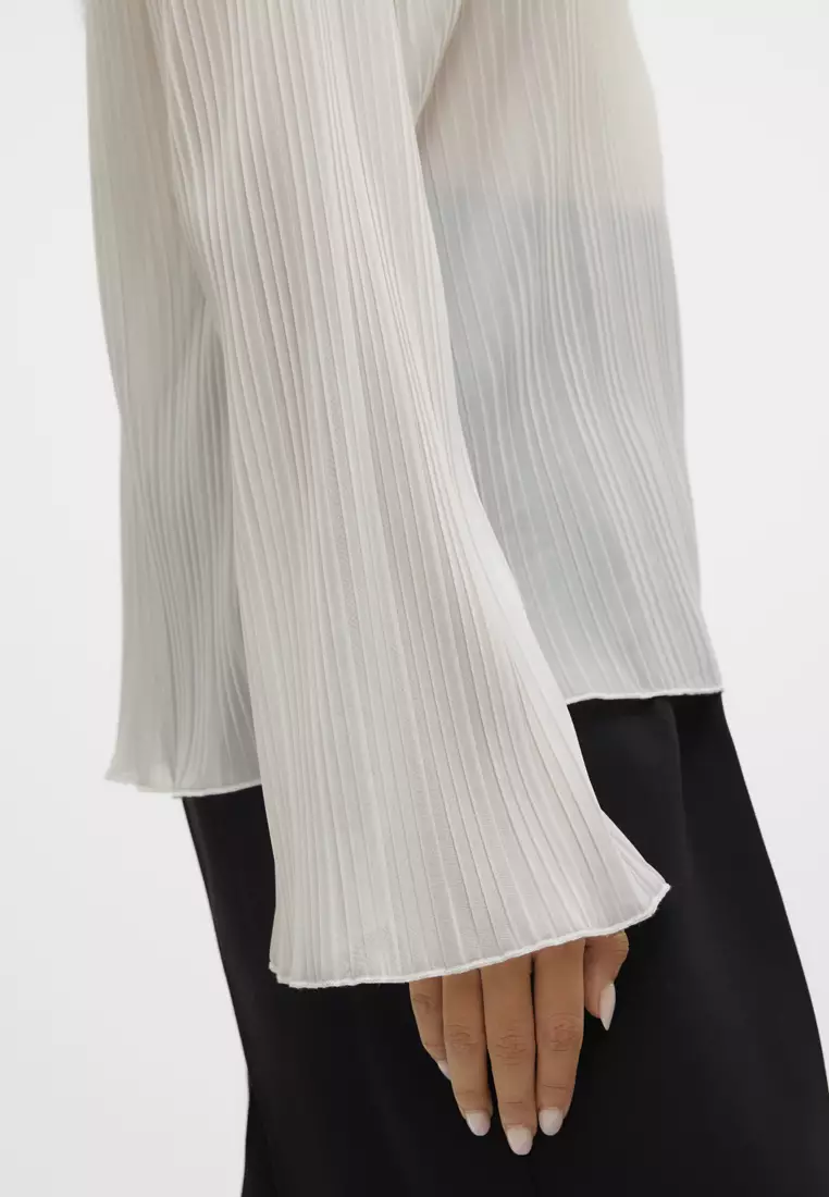 Natalle Long Sleeve Boat Neck Top