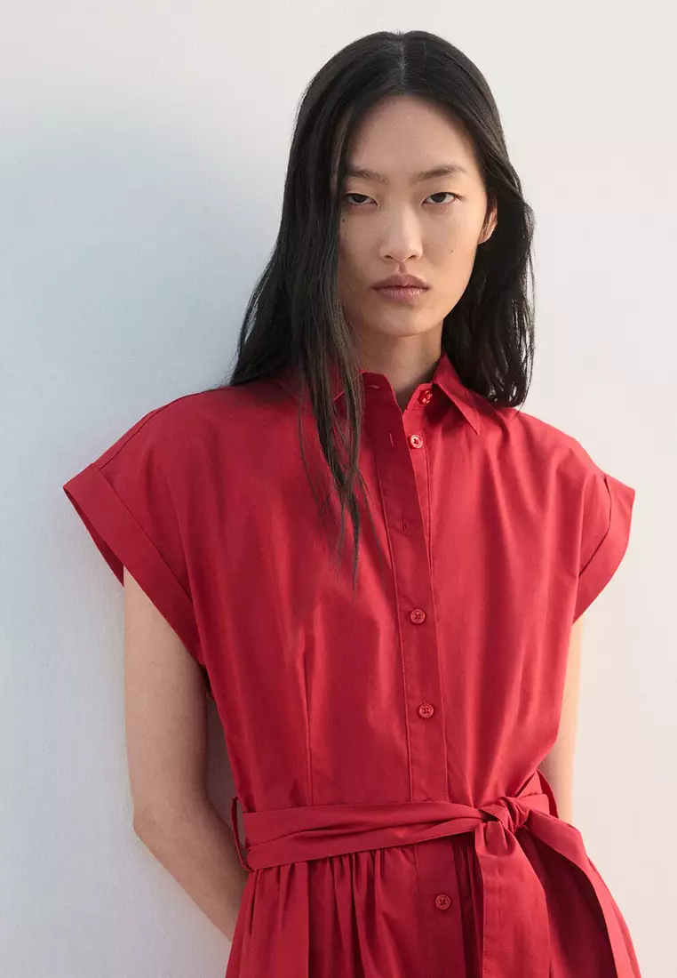 Belt Shirt Dress