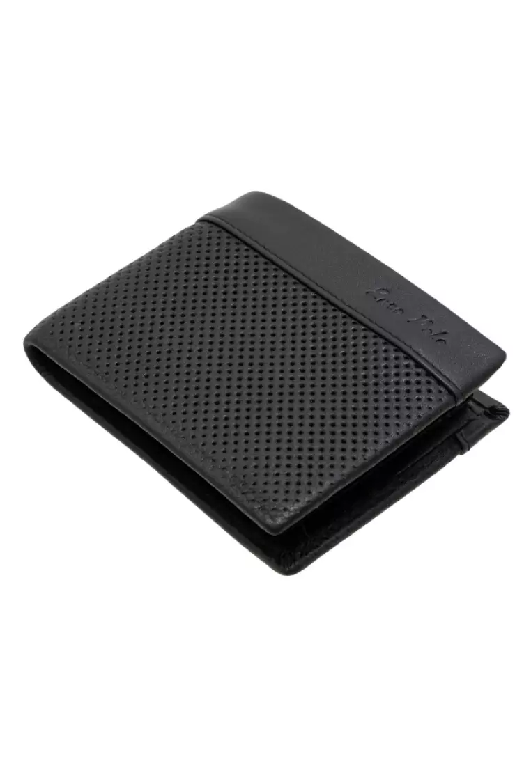 Euro Polo Men's Genuine Leather Flip Up ID Bifold Coin Wallet EWA 40174