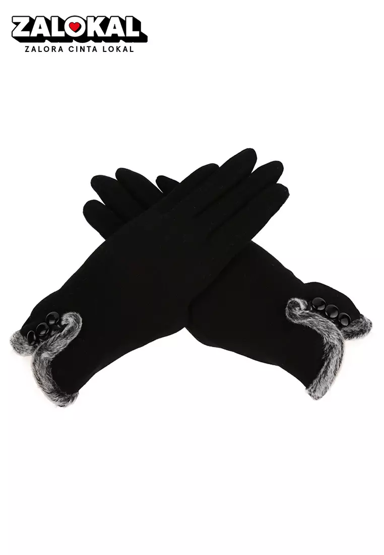 Sarung Tangan Wanita Touch Screen Winter Women Gloves Material Wool ORIGINAL