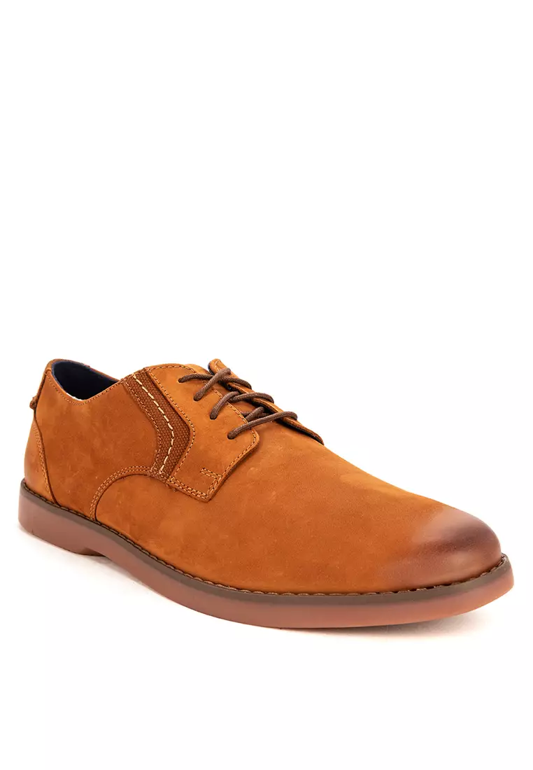 Discount on Sperry  shoes - SKU: Men's Newman Oxford Dress Shoe Medium Beige Leather Nubuck (STS25869)