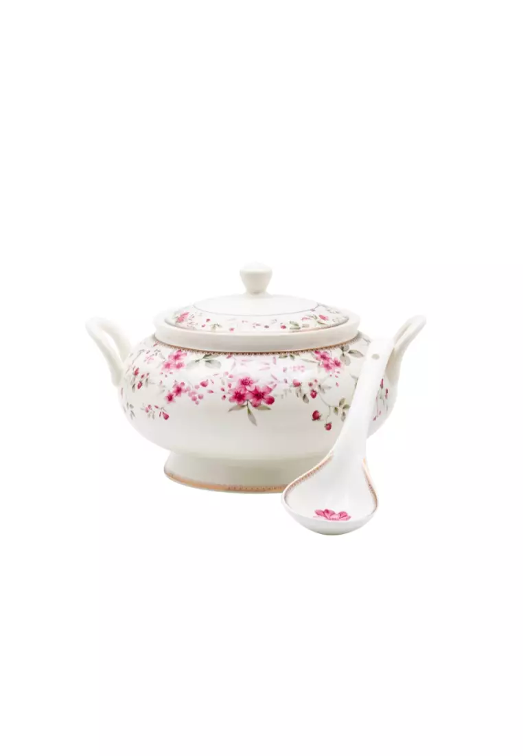 Buy Vantage Vantage Fine Porcelain Strawberry Blossom Soup Tureen with