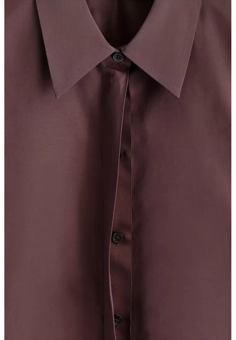 ROUNDED COTTON-SILK SHIRT