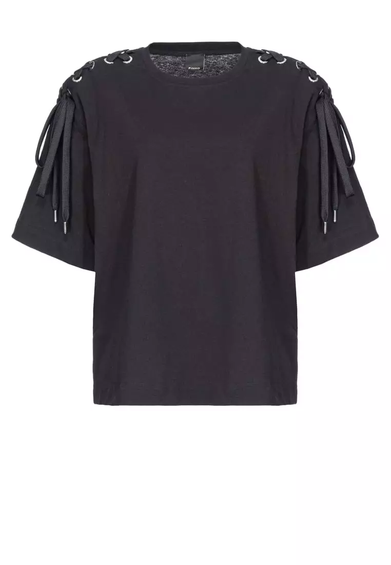 Tシャツ・カットソー PINKO 'Dylan' T-shirt Black DYLAN T-SHIRT 105217/A2M2Z99 | Bruna Rosso