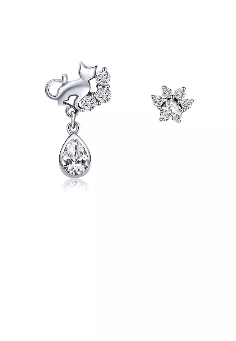 Cat shop diamond earrings