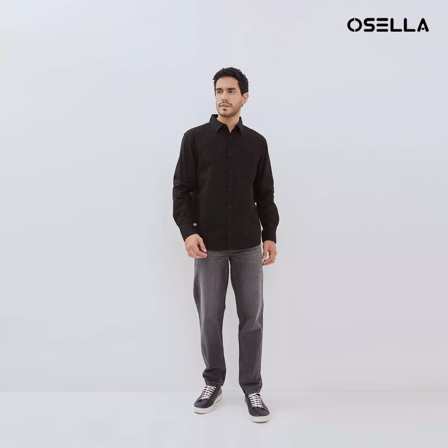 [NEW] Osella Wesley Regular Fit Long Sleeve Shirt 20374016 | Kemeja Lengan Panjang Pria