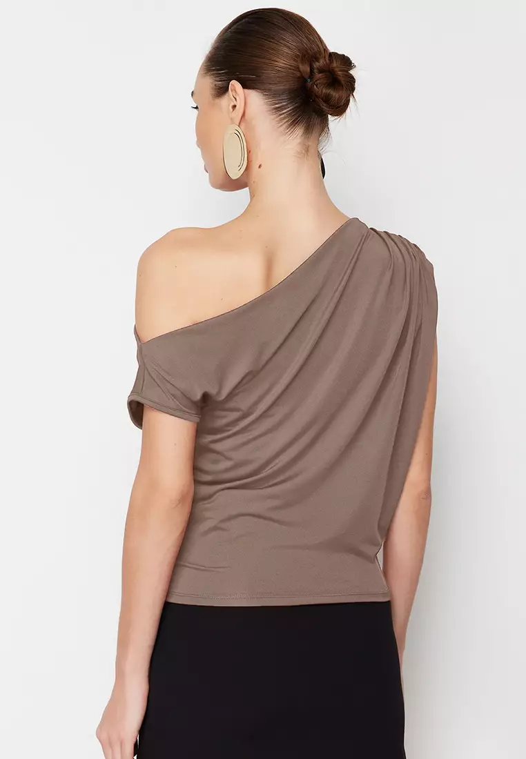 Asymmetric Collar Blouse