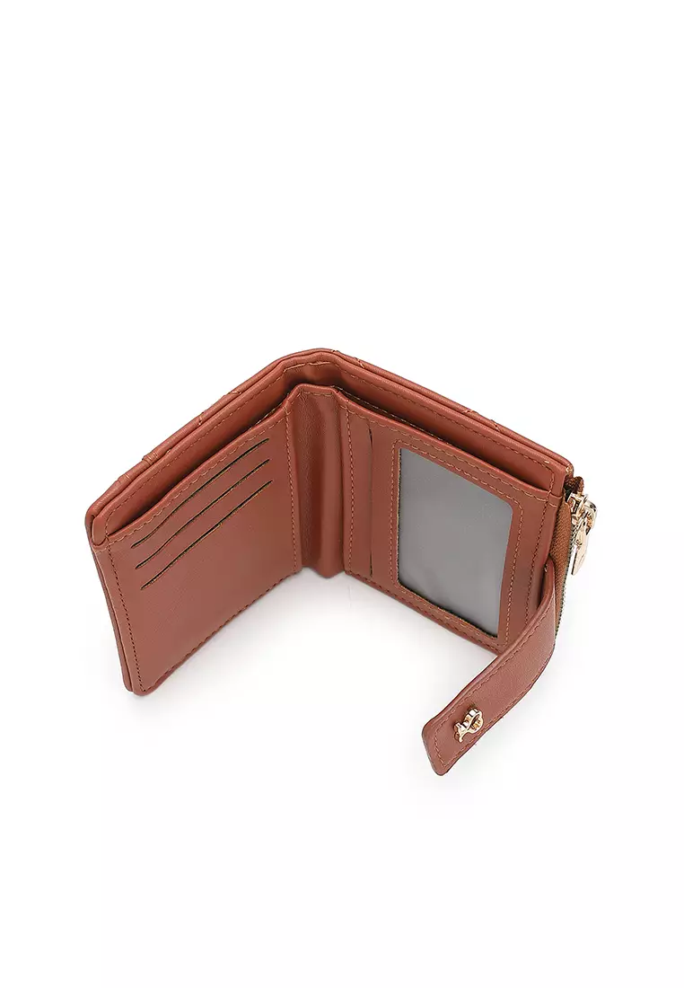 Women's Short Wallet / Purse - Brown