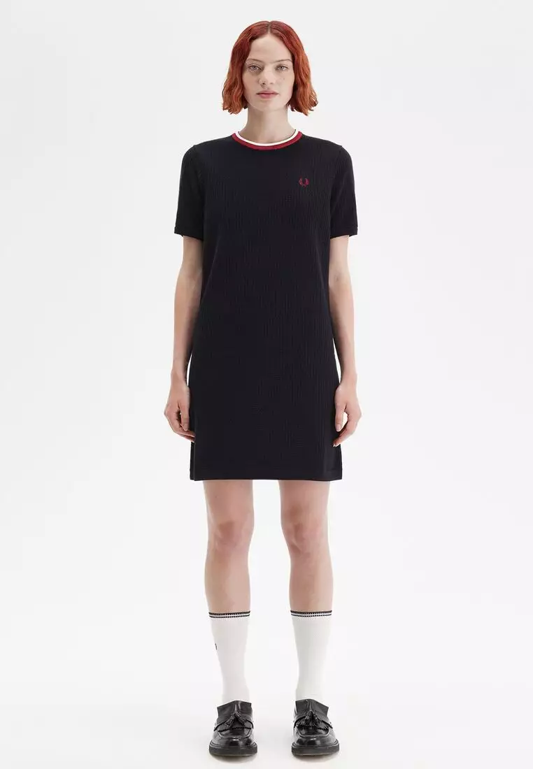 Buy Fred Perry Fred Perry D9178 POINTELLE KNITTED DRESS (BLACK) 2026 Online  | ZALORA