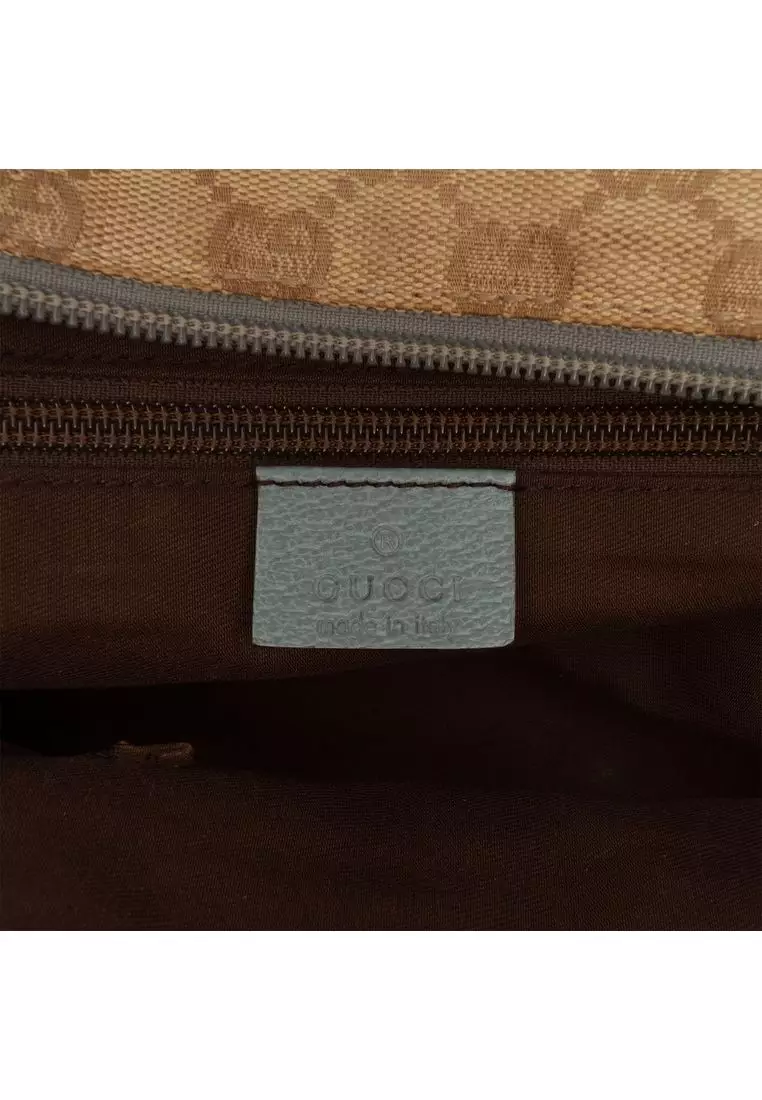 Pre-Loved Gucci Gg Canvas Web Tote