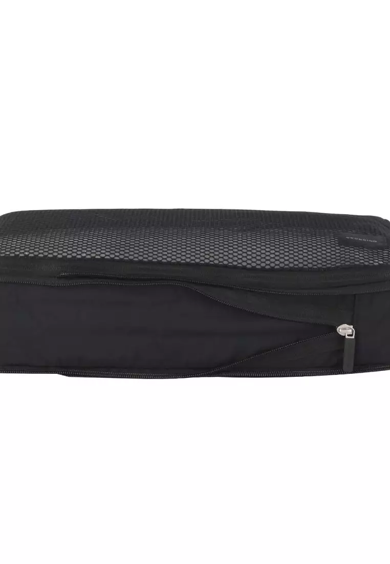 Crossing Waterproof Ripstop Nylon Compression Packing Cube Set (2-Piece Set) - Black