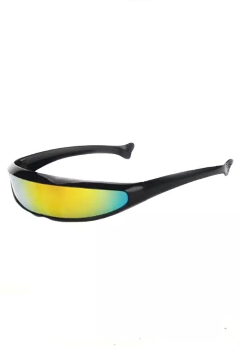 Letto Kacamata Pria Futuristic Sunglasses Anti-Reflective UV400 Material Polycarbonate ORIGINAL - Black