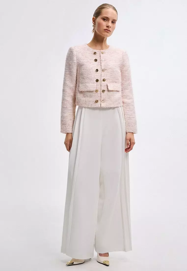 Tweed Jacket - Light Pink