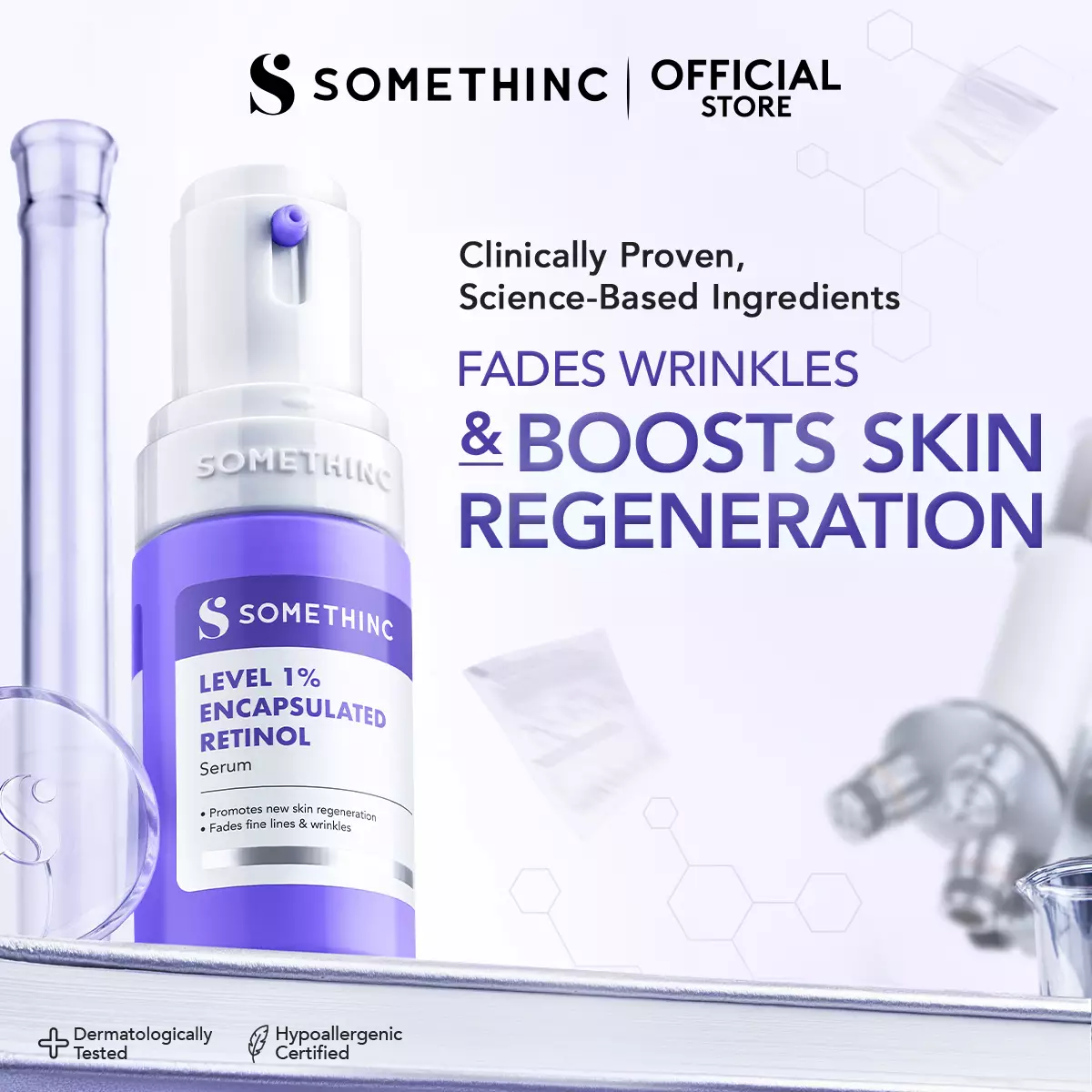SOMETHINC Level 1% Encapsulated Retinol - Serum Retinol Untuk Pemula & Semua Jenis Kulit