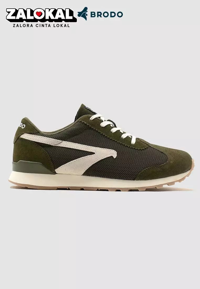 Jual Brodo BRODO Sneakers Corte Jog Olive Beige GS Original 2024