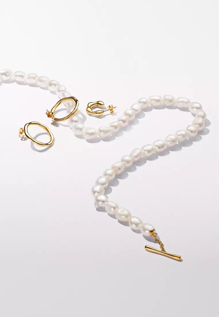 Buy PANDORA Pandora Essence 14k Gold Plated Organically Shaped