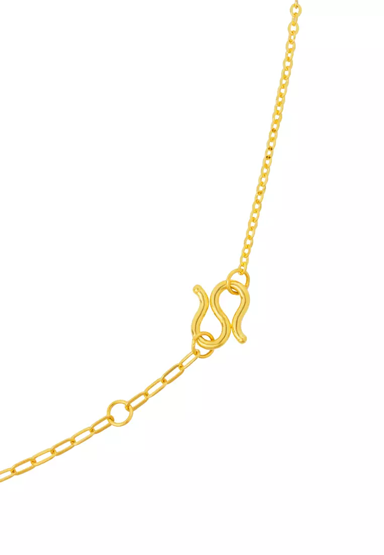TOMEI X XIFU 【如一】Love Knot Necklace, Yellow Gold 999