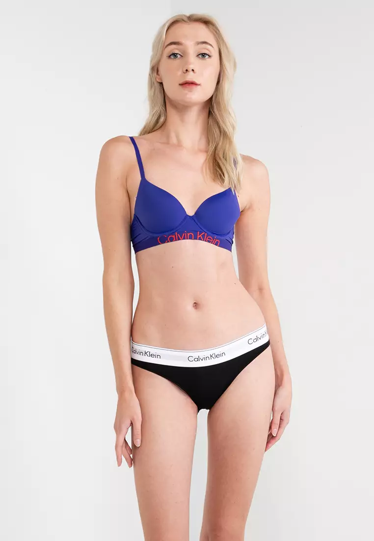 Buy Calvin Klein Underwear Women Plum Non Wired Demi Bra - NNNOW.com