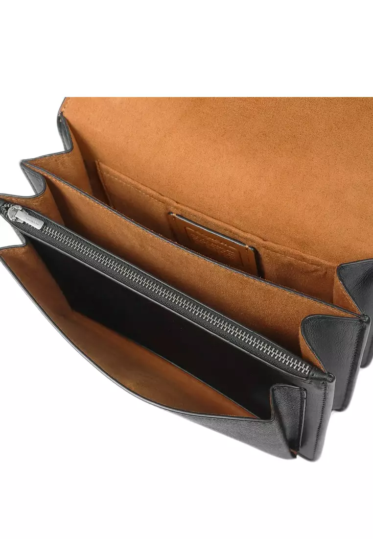 Klare Crossbody Bag In Signature Canvas - Charcoal/Black