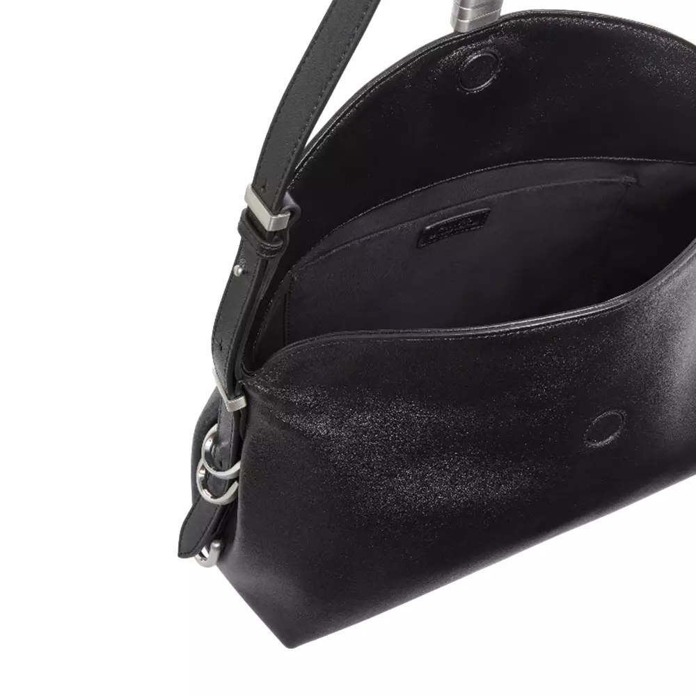 New Saddle Baguette Shoulder Bag Black Shw