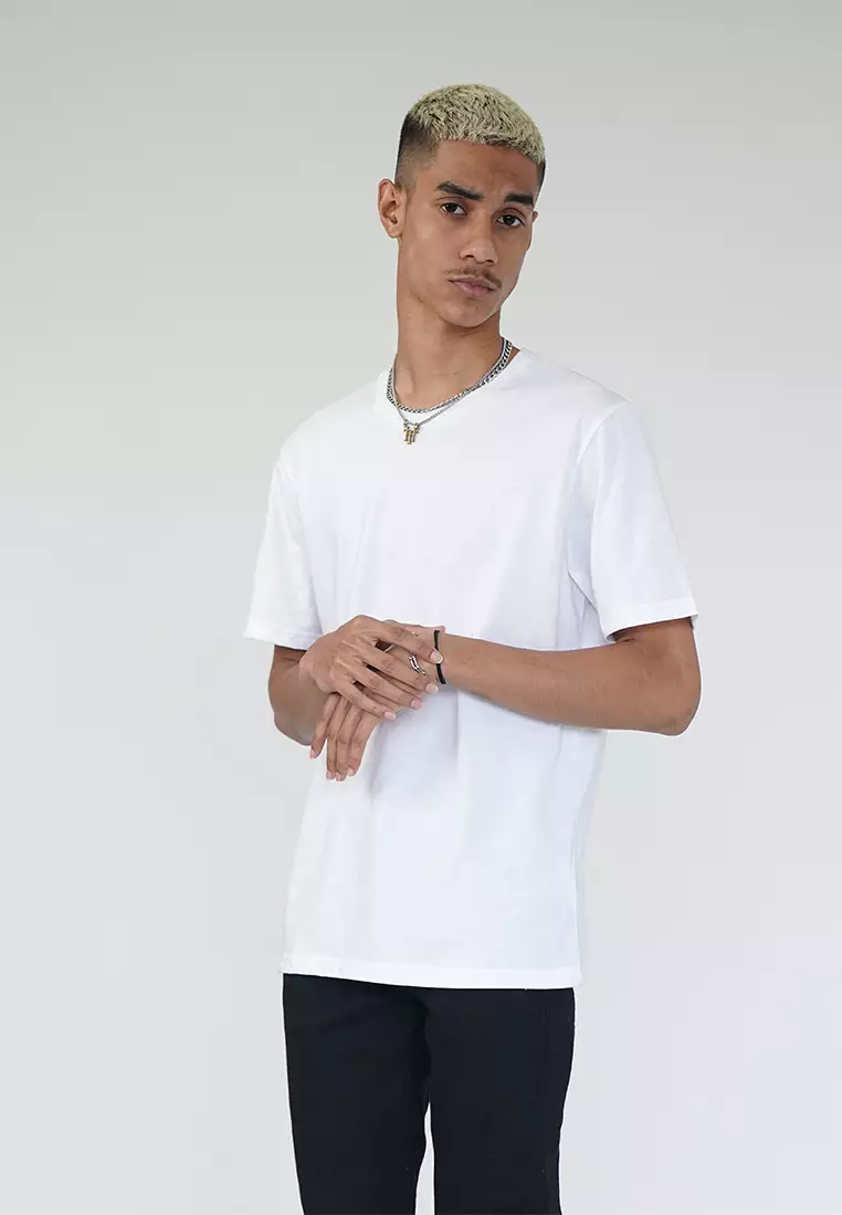 CELCIUS Kaos Basic Lengan Pendek LIN001297C Putih