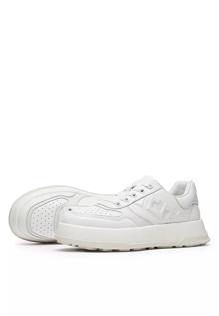Platform Grain Leather Sneakers DS33160-01-02