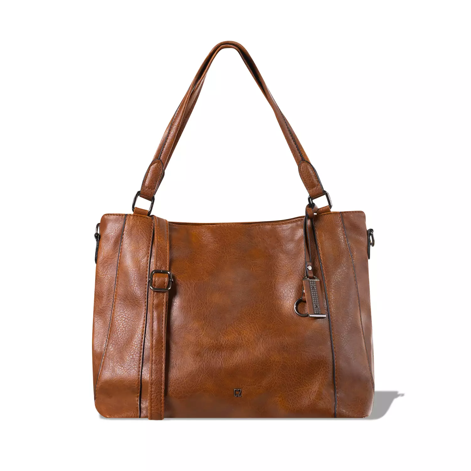 C2 Lorena Brown 2-in-1 Hobo Shoulder Bag - Tas Hobo 2-in-1 Wanita