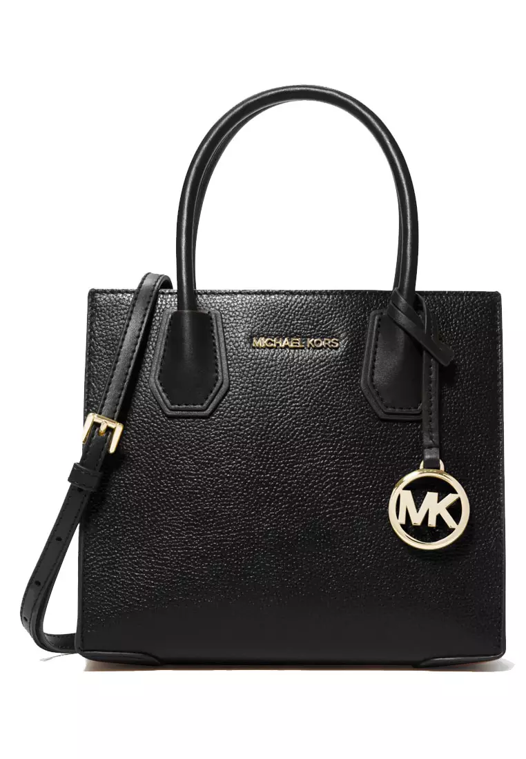 Buy Michael Kors Mercer Medium Pebbled Leather Crossbody Bag