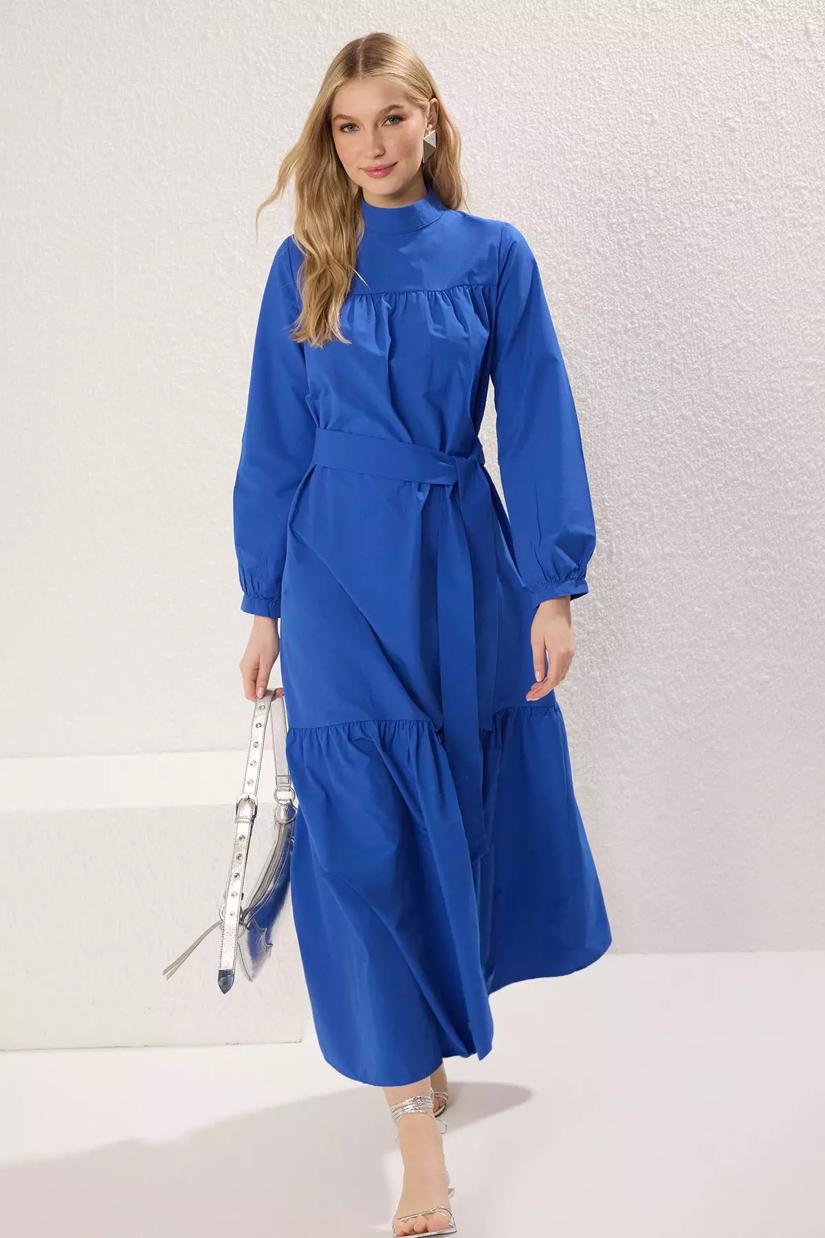 Waist Tie Woven Dress