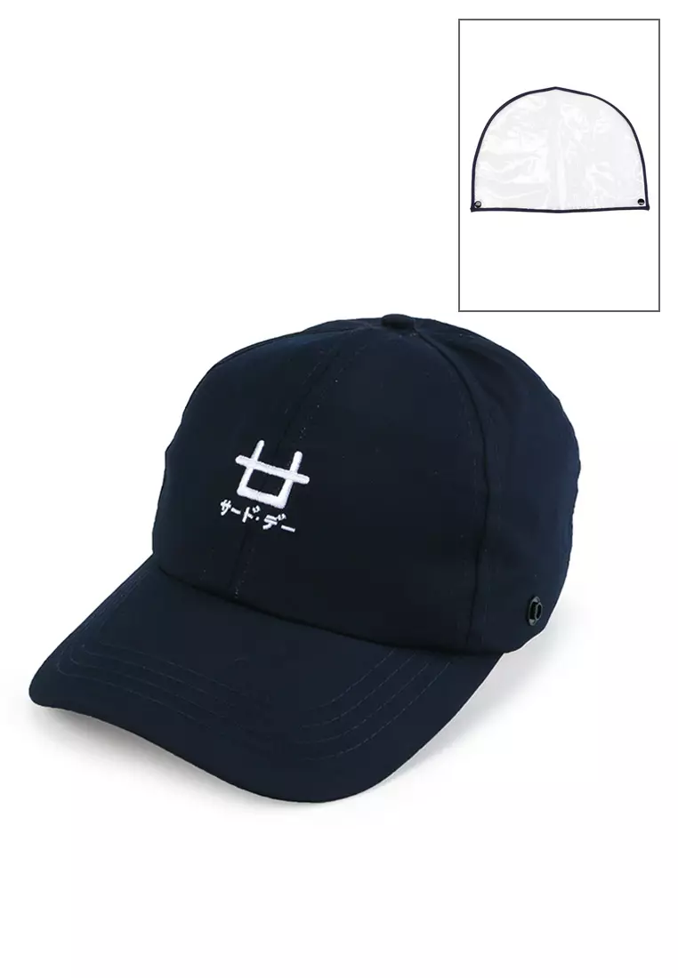 AMA59 topi corona baseball faceshield unisex logo thirdday navy