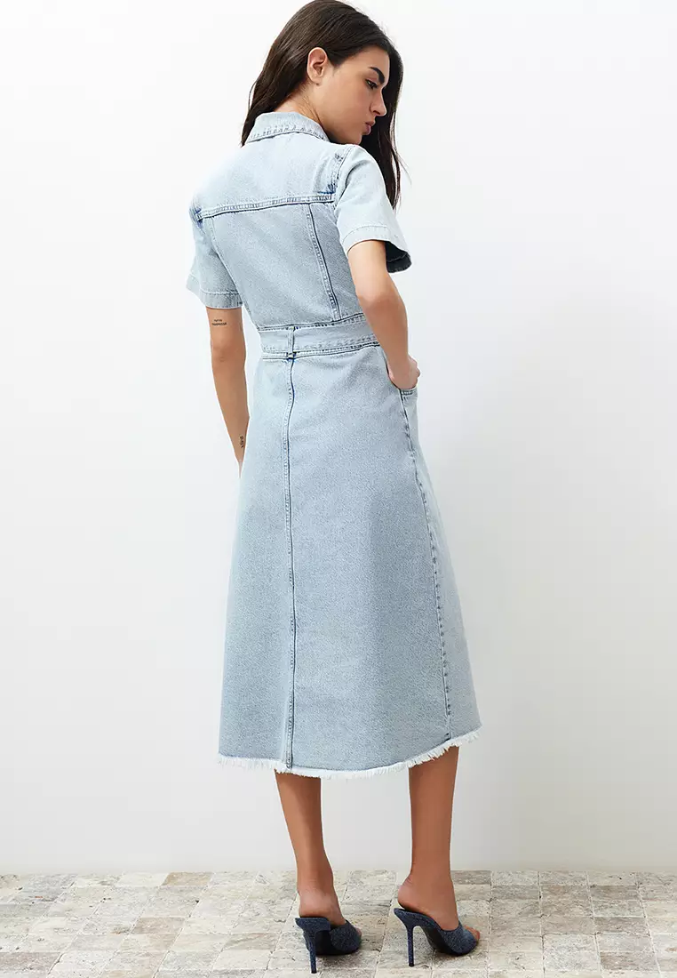 Cotton Midi Dress