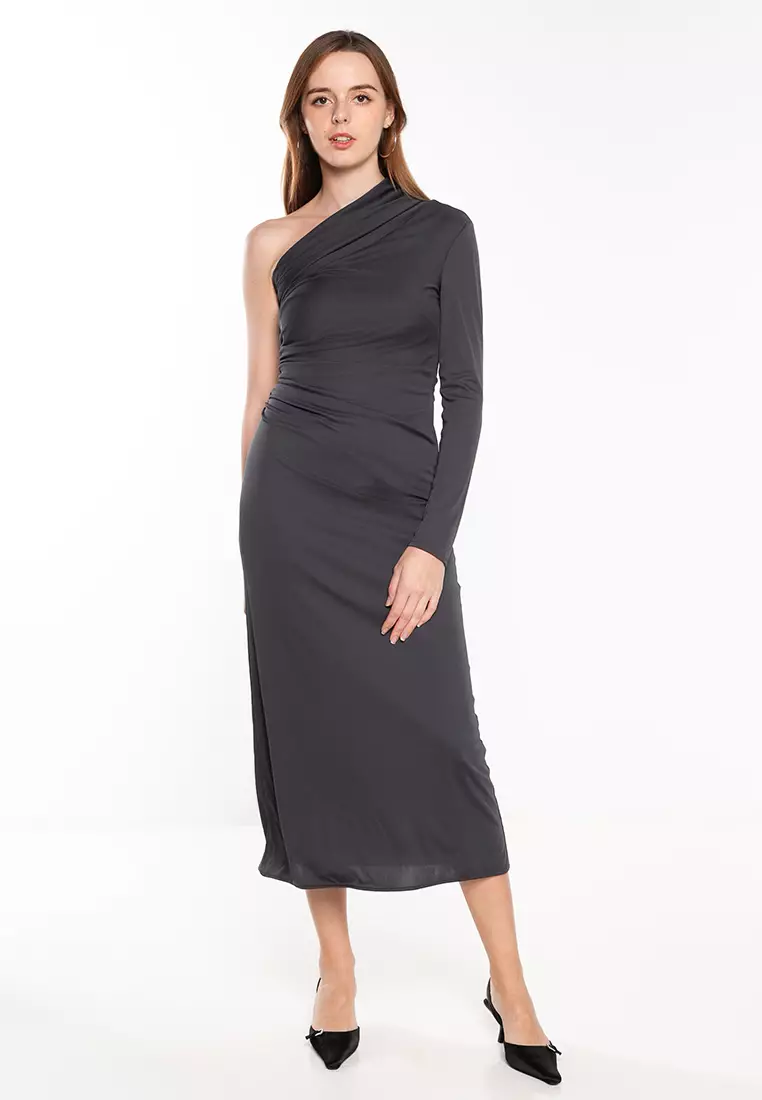 Gathered Midi Dress