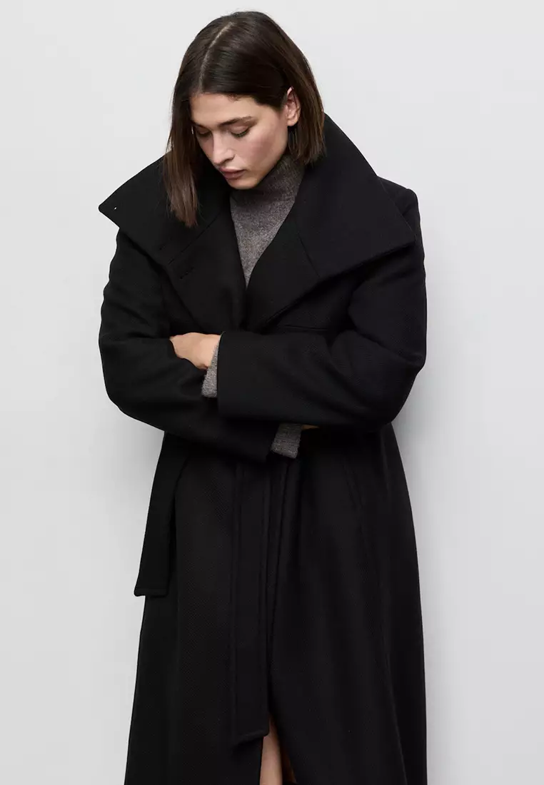 Manteco Wool Coat with Belt