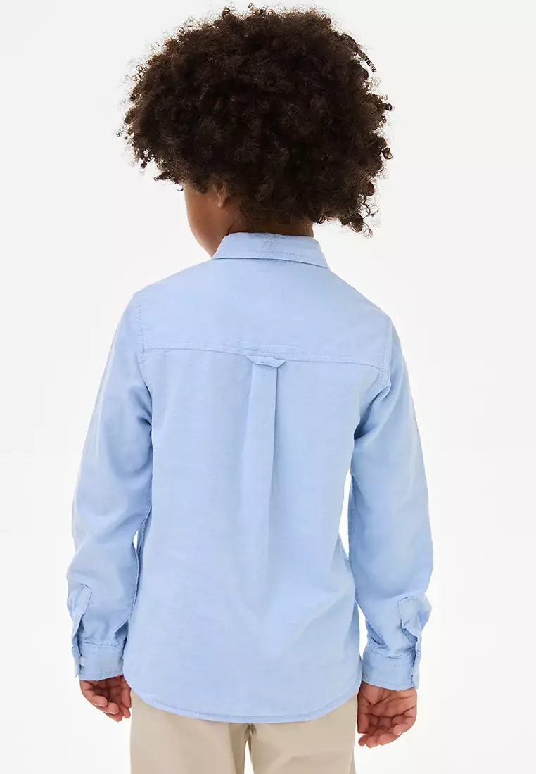 2pc Pure Cotton Oxford Shirt with Bow Tie