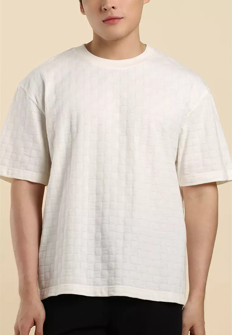 Dress Code Relaxed Textured Knit T-shirt