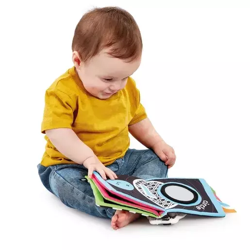 ELC My First Soft Book Black and White - Mainan Buku Lembut Bayi