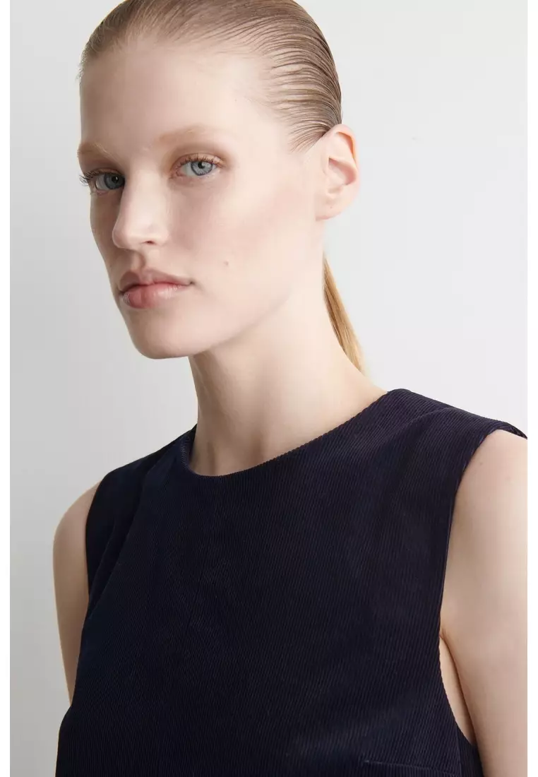 CORDUROY MINI SHIFT DRESS