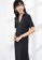 Origin by Zalora black Rib Notch Neck Dress made from Tencel AC002AAC5350A5GS_3