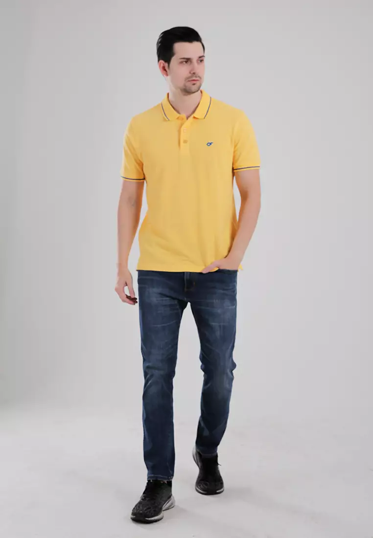 Country Fiesta Men's Polo Shirt CFMPB118883 Yellow