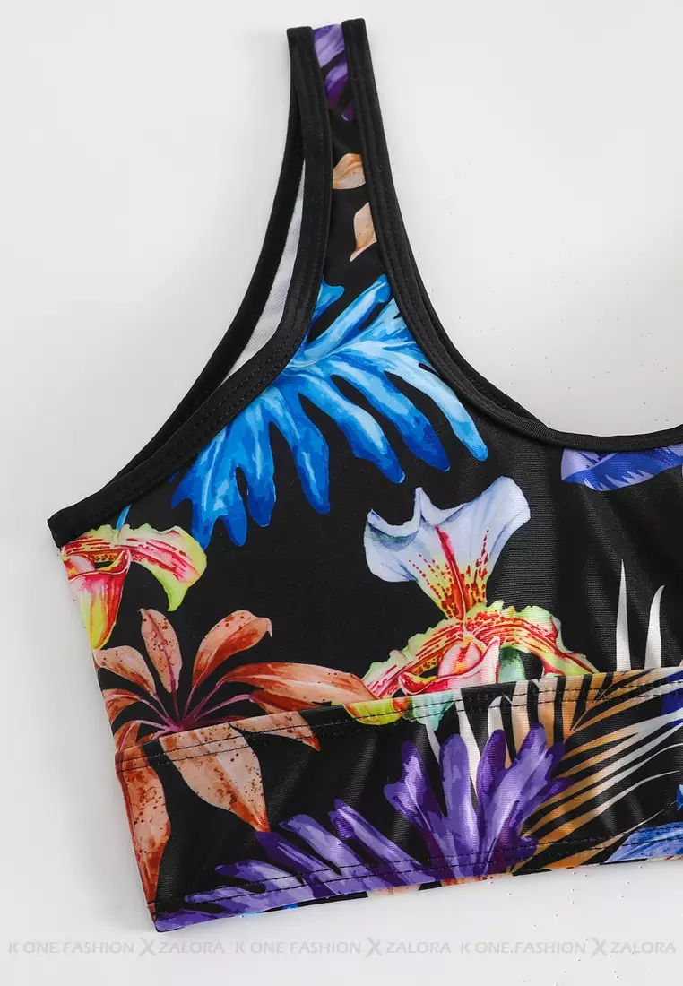 (2pcs)Sexy Printed Bikini Swimsuit