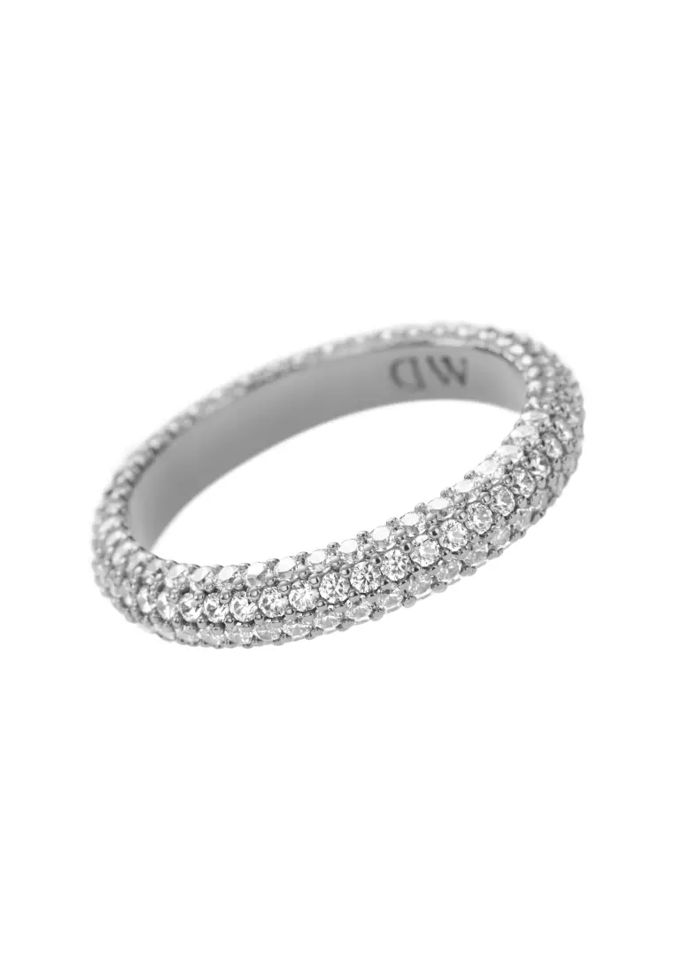 Pavé Crystal Ring Silver Fashion Ring for women and men - Stainless Steel & Crystal - DW Official Jewelry - Authentic