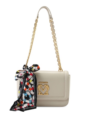 Love moschino shoulder bag with scarf clearance