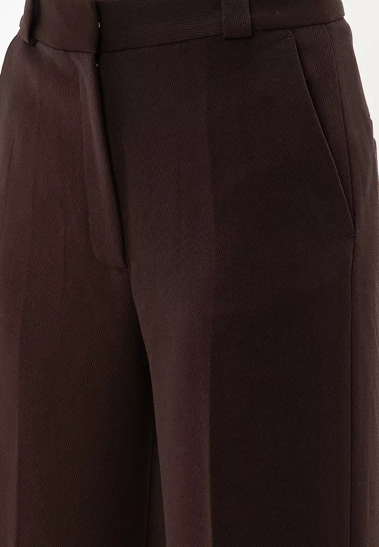 Wide Press-Crease Trousers