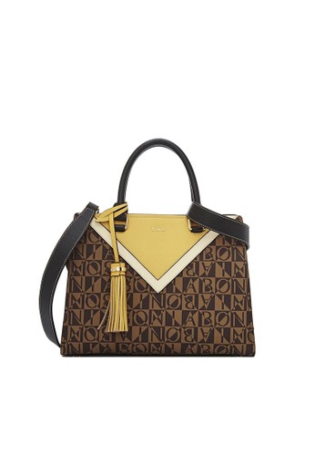 Jual Bonia Sienna Monogram Satchel M Original Zalora Indonesia