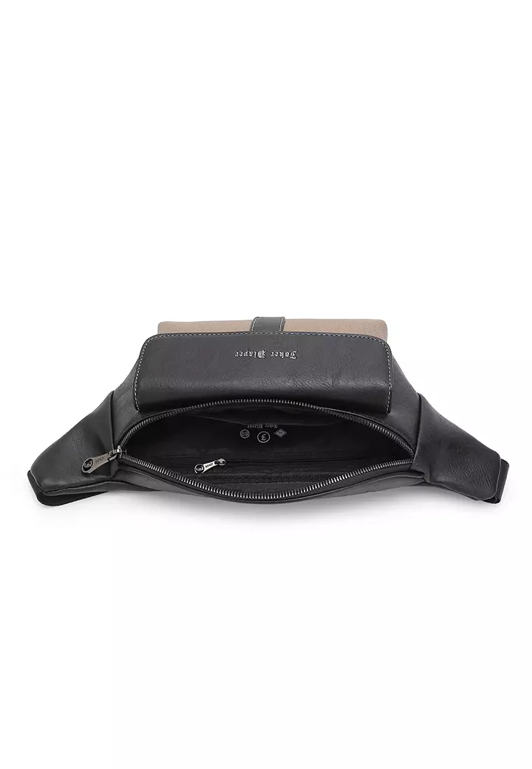Men's Waist Bag / Belt Bag / Chest Bag - Grey
